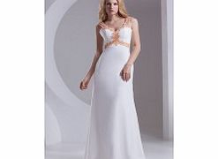 Unbranded Stretch satin Chiffon Floor-length Straps