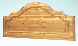 A luxurious solid pine headboard from the Stuart J