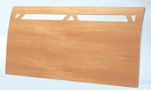 Stuart Jones- Crest- 5FT Oak Veneer Headboard