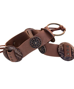 Suedette Cowgirl Belt Chocolate