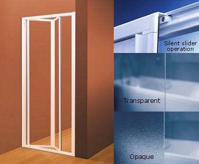 Unbranded Supernova 2-Part Folding Shower Door 70cm: Adj. 67-71cm (SDZ2 70 Transp)