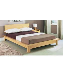 Sutton Beech Double Bedstead with Firm Mattress