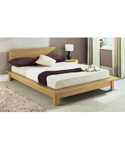 Sutton Oak Double Bedstead with Firm Mattress