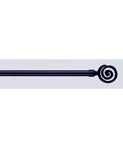 Swirl Metal Curtain Pole Set