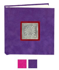 Tactile mock suede photo album