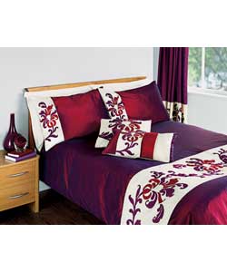 Unbranded Taffeta Scroll Duvet Set Super King Size Bed