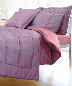 Taffeta Square King Size Bed Set - Amethyst