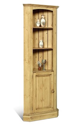 Tall Corner Display Cabinet - Sherwood