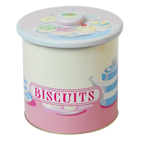 Tea & Cakes Vacuum Biscuit Tin