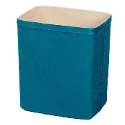 Unbranded Teal faux suede waste bin