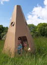 Unbranded Teepee - recycled card board fun