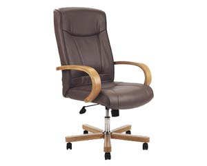 Unbranded Templar brown leather chair