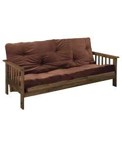 Tennessee Walnut Futon with Chocolate Mattress