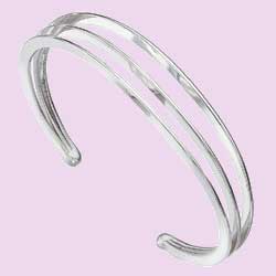 Thin Open Bar Cuff Bangle