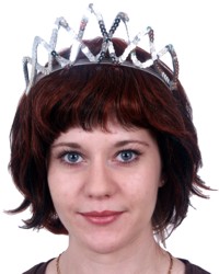 Tiara: Sequin Diamond Silver