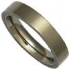 Titanium 4mm court/flat shape ring