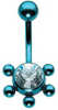 Titanium Five Star Navel Bar