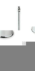 Unbranded Toilet Brush And Holder in Chrome Finish