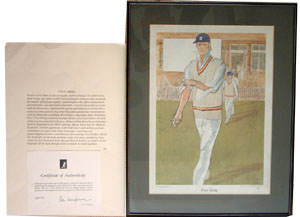 Unbranded Tony Greig Ltd. Ed. print by John Ward