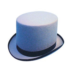 Top hat, grey felt