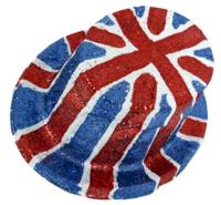 You are the leader in this glitter top hat. Wear it to show your British loyalty or even as a