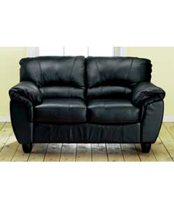 Suitable for general use. 100% corrected grain leather. Fibre filled back and arm cushions. Size