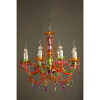 Unbranded TRACH012 8H MC - Multicolour Acrylic Chandelier