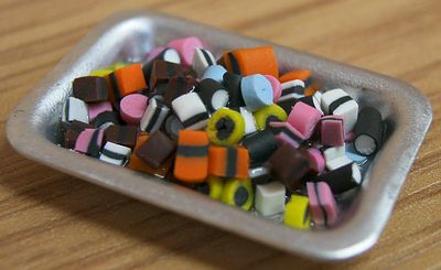 1:12 Scale Tray of Liquorice Allsorts