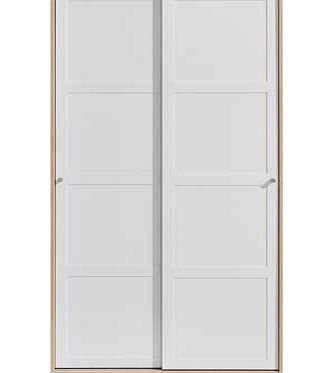 Unbranded Trend Sliding Wardrobe 100cm x 191cm - Oak/White