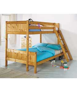 Unbranded Triple Bunk Bed Frame - Pine