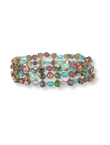 Cute nostalgic bracelet consisting of rows of glin