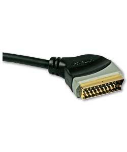 Connects TV to VCR/DVD. Oxygen free copper wire for superior audio/picture reproduction. Gold