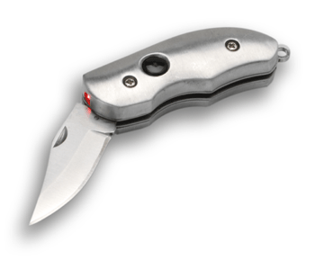 This handy pocket knife has a 3.7cm high grade sta