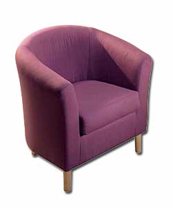 Tub Chair Aubergine