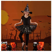 Unbranded Tutu Silver Foil Print With Hat Costume One Size