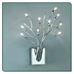 10 Light chrome finish fitting designed to bring natures indoors