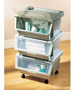 Mobile storage trolley.Size (H)77, (W)46, (D)37cm