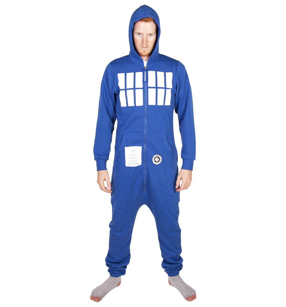 Unbranded Unisex Blue Tardis Doctor Who Onesie