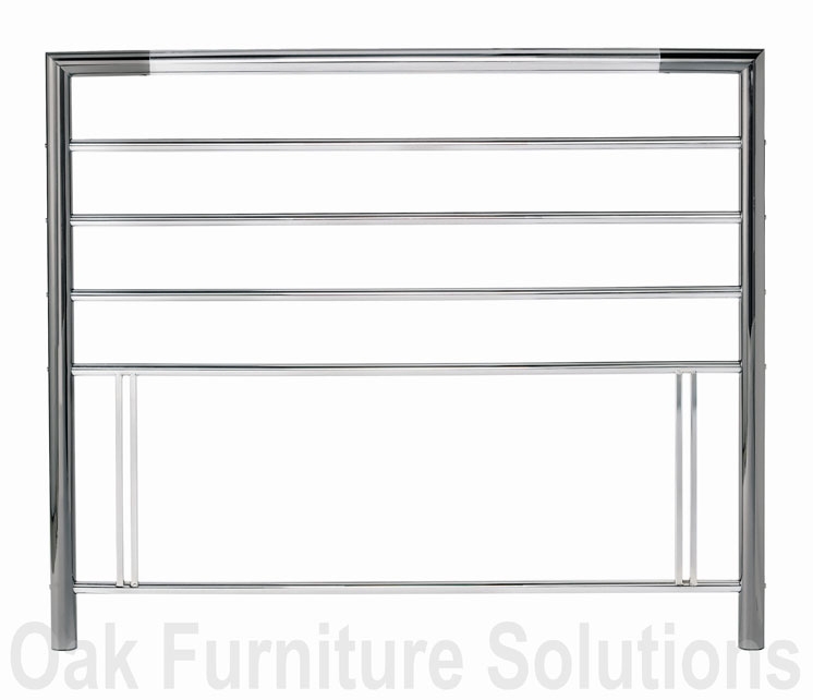 Unbranded Urban Nickel/Chrome Headboard -122cm - Small