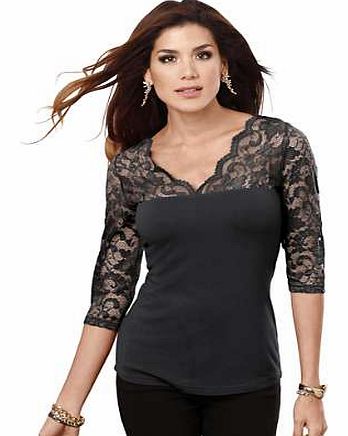 Unbranded V-Neck Lace Detailed Top