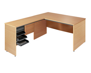 Value line L shape desk panel end(tambour unit)