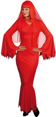 Fancy Dress Costumes - Vamp Costume Red
