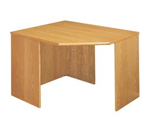 Veneer ergo corner link desks cherry