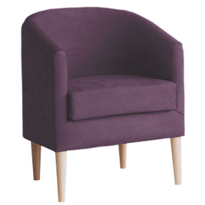 Vermont Tub Chair- Aubergine