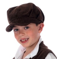 Unbranded Victorian Boys Flat Cap Brown
