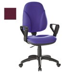 Viking High Back Ergonomic Operator Chair-Burgundy