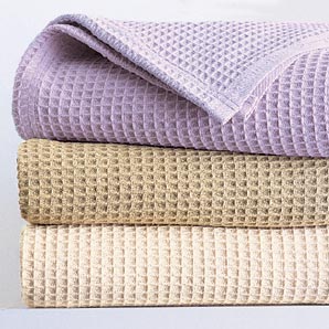 Waffle Blanket- Cream- Single- 180cm x 230cm