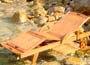   Hardwood Lounger - 74cm High  x  74cm width  x c