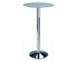 Unbranded Waite high glass top column tables
