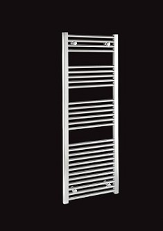 Rail Size 550mm x 1400mmBTU 1552Watts 455Chrome D Ladder Flat heated towel rail5 year manufacturers 